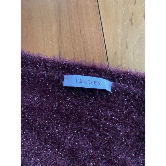 iBlues Sweater Purple Tinsel Plum Medium Aubergine Metallic I Blues - Picture 6 of 12